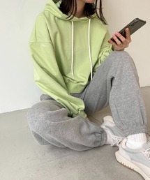 CANAL JEAN（キャナルジーン）の「via j(ヴィアジェイ) 無地コンパクト裏毛パーカー（パーカー）」