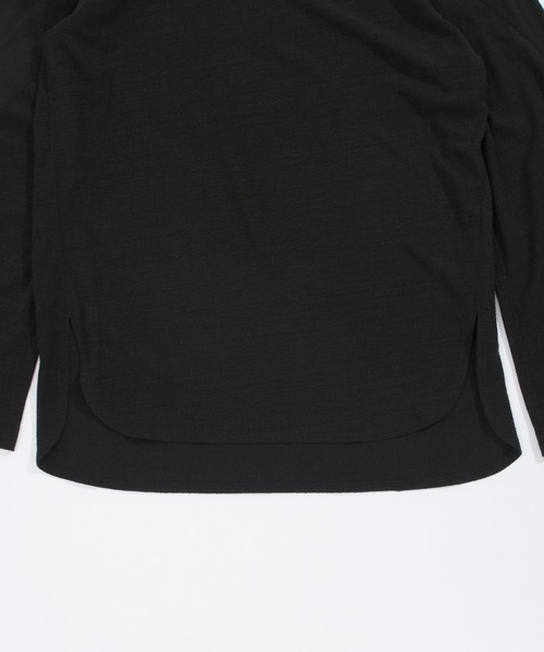 UNFIL(アンフィル)の「unfil アンフィル / raw silk plain-jersey long sleeve Tee ローシルクプレーンジャージー 長袖カットソー / WOFL-UW104(Tシャツ/カットソー・レディース・ブラック/ナチュラル・1)」の9枚目の写真
