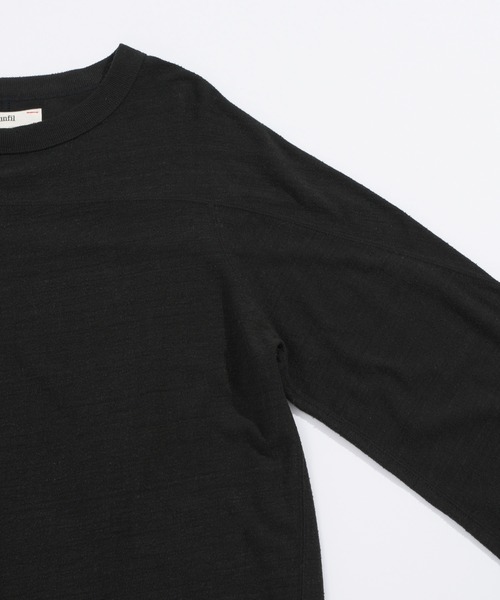 UNFIL(アンフィル)の「unfil アンフィル / raw silk plain-jersey long sleeve Tee ローシルクプレーンジャージー 長袖カットソー / WOFL-UW104(Tシャツ/カットソー・レディース・ブラック/ナチュラル・1)」の10枚目の写真