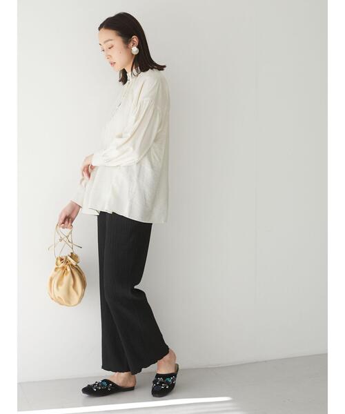 Green　Parks（グリーンパークス）の「・Robe Rouge ビジューミュールサンダル＊（サンダル・レディース・ブラック/ベージュ・M/L）」の5枚目の写真