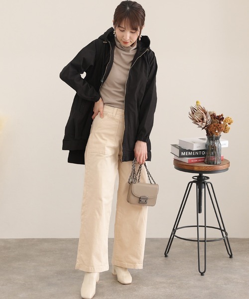 ElegChic(エレグシック)の「ツイルワイドベイカーパンツ(チノパンツ・レディース・カーキ/ベージュ/ブラック/オフホワイト・XL/XXL/M/L/4L)」の19枚目の写真