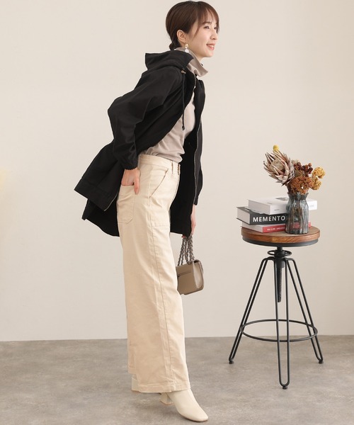 ElegChic(エレグシック)の「ツイルワイドベイカーパンツ(チノパンツ・レディース・カーキ/ベージュ/ブラック/オフホワイト・XL/XXL/M/L/4L)」の22枚目の写真