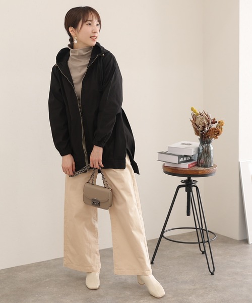 ElegChic(エレグシック)の「ツイルワイドベイカーパンツ(チノパンツ・レディース・カーキ/ベージュ/ブラック/オフホワイト・XL/XXL/M/L/4L)」の20枚目の写真