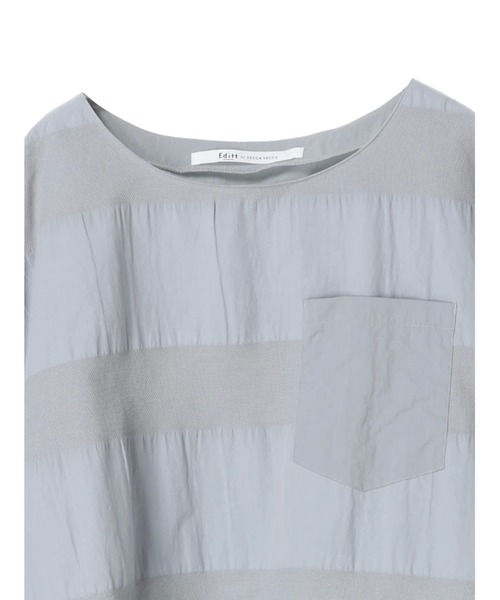 Editt by YECCA VECCA(エディットバイイェッカヴェッカ)の「ジャガードコットンブラウス *(シャツ/ブラウス・レディース・ホワイト/グレー/ベージュ・FREE)」の21枚目の写真