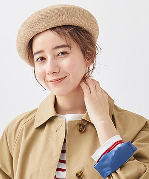 coen（コーエン）の「マカロンベレー帽（ハンチング/ベレー帽・レディース・ホワイト/ブラック/ベージュ/ネイビー・FREE）」の9枚目の写真