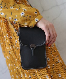 【OKUOKU　0909】PUレザー　ミニショルダー　スマホポーチ