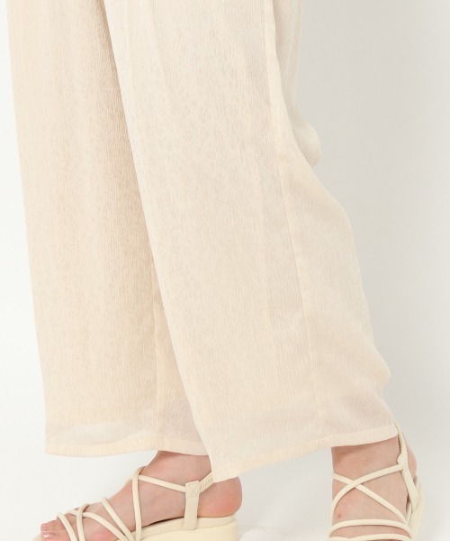 mysty woman（ミスティウーマン）の「サテンジャガードイージーパンツ 943350（その他パンツ・レディース・アイボリー/ブラック/グレー・FREE）」の11枚目の写真