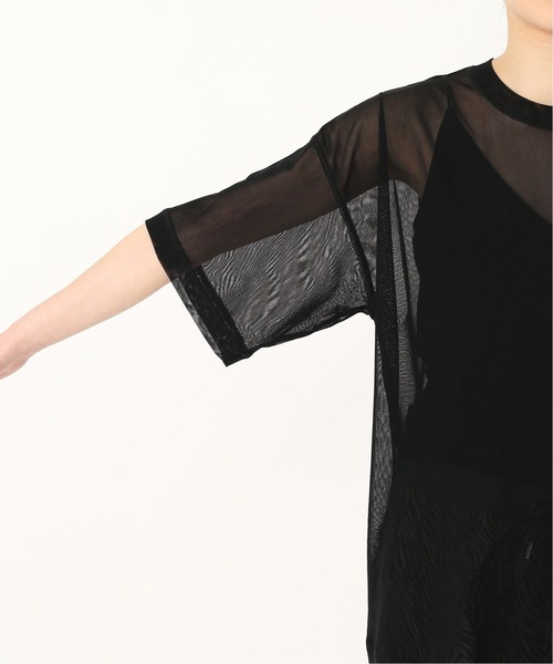 CITYSHOP（シティーショップ）の「TULLE JERSEY T-SHIRT