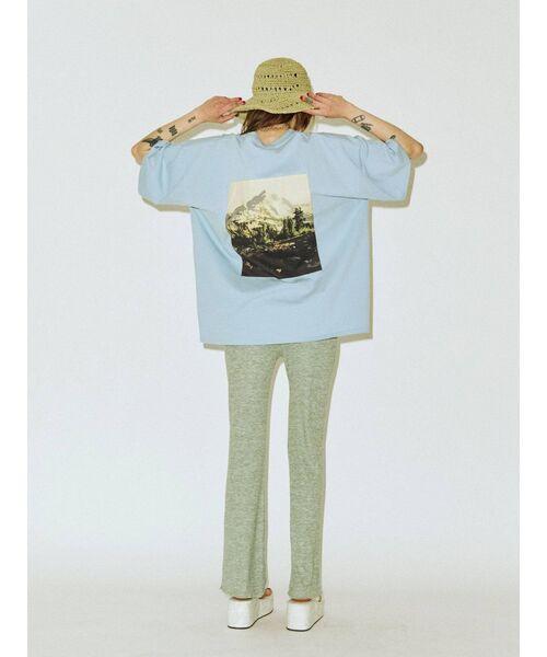 jouetie（ジュエティ）の「カラーフォトスーパーBIG Tシャツ（Tシャツ/カットソー・レディース・ライトブルー/ブラック/オフホワイト・MEDIUM）」の12枚目の写真