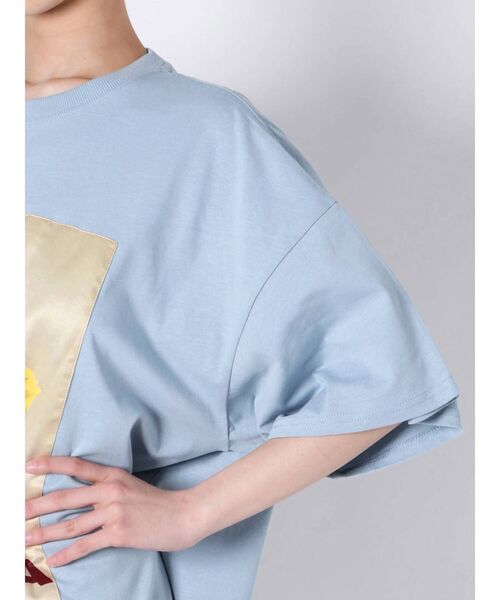 jouetie（ジュエティ）の「カラーフォトスーパーBIG Tシャツ（Tシャツ/カットソー・レディース・ライトブルー/ブラック/オフホワイト・MEDIUM）」の22枚目の写真