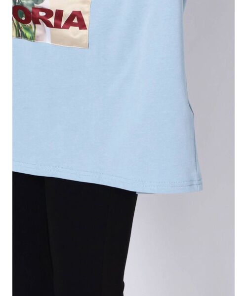 jouetie（ジュエティ）の「カラーフォトスーパーBIG Tシャツ（Tシャツ/カットソー・レディース・ライトブルー/ブラック/オフホワイト・MEDIUM）」の6枚目の写真