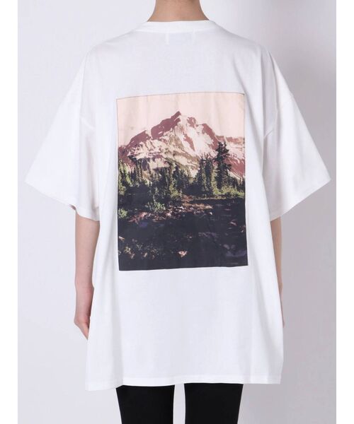 jouetie（ジュエティ）の「カラーフォトスーパーBIG Tシャツ（Tシャツ/カットソー・レディース・ライトブルー/ブラック/オフホワイト・MEDIUM）」の10枚目の写真