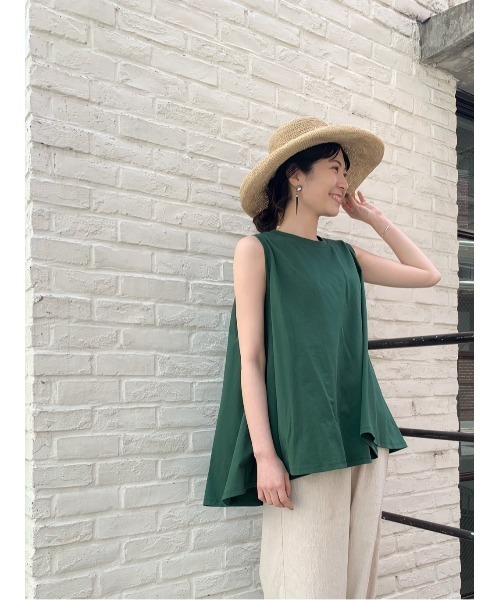 BEARDSLEY(ビアズリー)の「ノースリフレアT(Tシャツ/カットソー・レディース・グリーン/ピンク・FREE)」の2枚目の写真