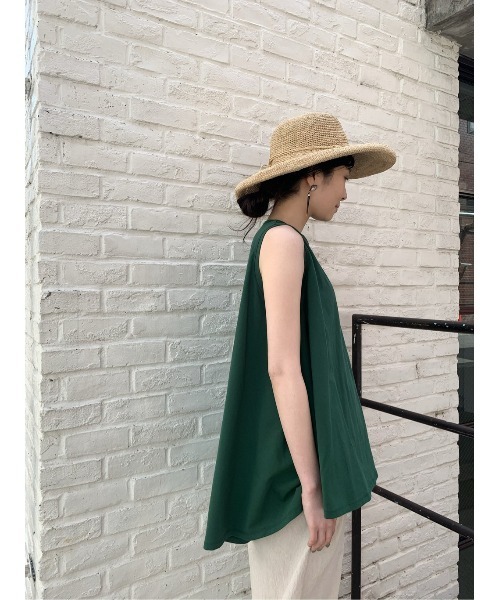 BEARDSLEY(ビアズリー)の「ノースリフレアT(Tシャツ/カットソー・レディース・グリーン/ピンク・FREE)」の3枚目の写真