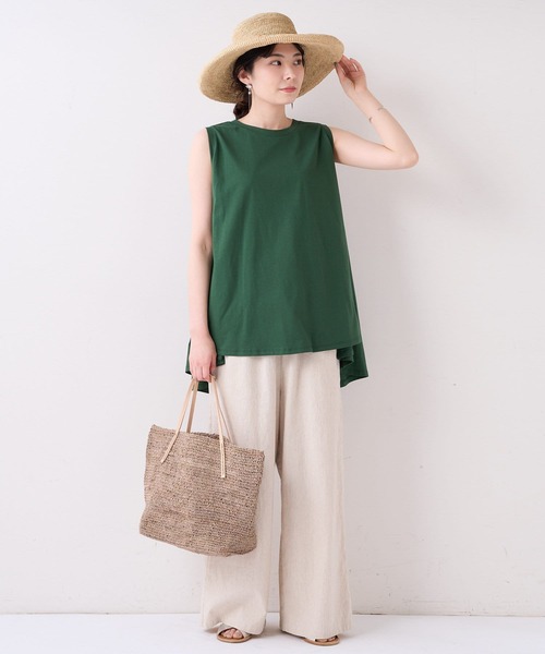 BEARDSLEY(ビアズリー)の「ノースリフレアT(Tシャツ/カットソー・レディース・グリーン/ピンク・FREE)」の5枚目の写真