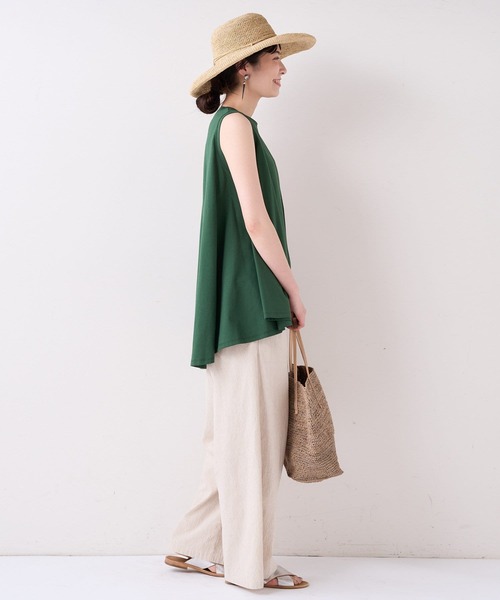 BEARDSLEY(ビアズリー)の「ノースリフレアT(Tシャツ/カットソー・レディース・グリーン/ピンク・FREE)」の6枚目の写真