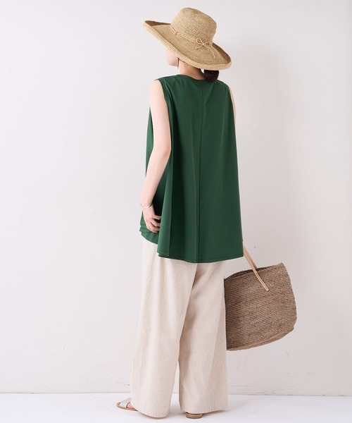 BEARDSLEY(ビアズリー)の「ノースリフレアT(Tシャツ/カットソー・レディース・グリーン/ピンク・FREE)」の7枚目の写真