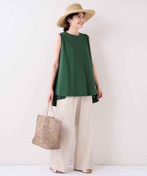 BEARDSLEY(ビアズリー)の「ノースリフレアT(Tシャツ/カットソー・レディース・グリーン/ピンク・FREE)」の8枚目の写真