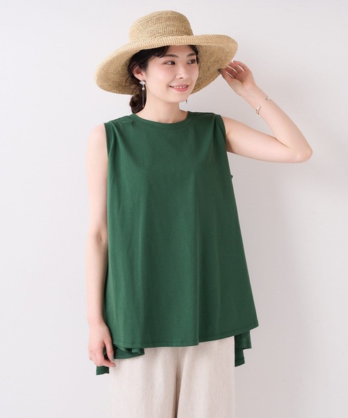 BEARDSLEY(ビアズリー)の「ノースリフレアT(Tシャツ/カットソー・レディース・グリーン/ピンク・FREE)」の10枚目の写真