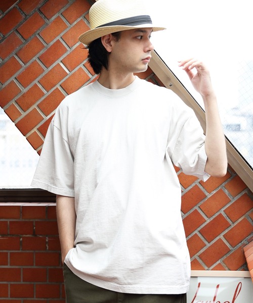 LOS ANGELES APPAREL（ロサンゼルスアパレル）の「LOS ANGELS APPAREL 6.5oz半袖Ｔシャツ（Tシャツ/カットソー・メンズ・ホワイト/ブラック/ネイビー/オフホワイト/ホワイト系その他/ブラック系その他/グリーン系その他/オレンジ系その他/ゴールド/パープル/レッド系その他/フューシャピンク/ライトピンク/ブルー系その他・MEDIUM/X-LARGE/LARGE）」の4枚目の写真