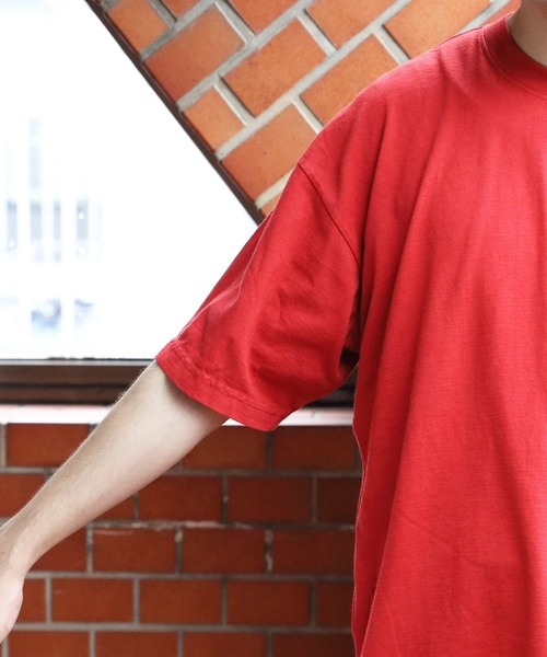 LOS ANGELES APPAREL（ロサンゼルスアパレル）の「LOS ANGELS APPAREL 6.5oz半袖Ｔシャツ（Tシャツ/カットソー・メンズ・ホワイト/ブラック/ネイビー/オフホワイト/ホワイト系その他/ブラック系その他/グリーン系その他/オレンジ系その他/ゴールド/パープル/レッド系その他/フューシャピンク/ライトピンク/ブルー系その他・MEDIUM/X-LARGE/LARGE）」の18枚目の写真