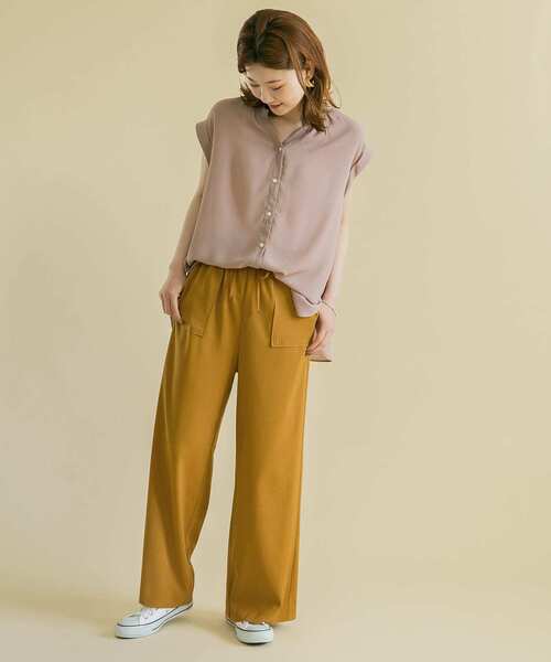 URBAN RESEARCH ROSSO（アーバンリサーチロッソ）の「イージーベイカーパンツ（その他パンツ・レディース・グレー系その他/カーキ/マスタード・38/36）」の20枚目の写真