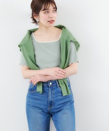 natural couture（ナチュラルクチュール）の「バックリボンパイピングT（Tシャツ/カットソー）」