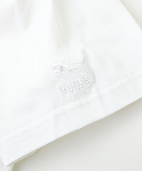 X-girl（エックスガール）の「X-girl × PUMA S/S TEE（Tシャツ/カットソー・レディース・ホワイト/ブラック/ピンク/イエロー・S/M/L/XL）」の13枚目の写真