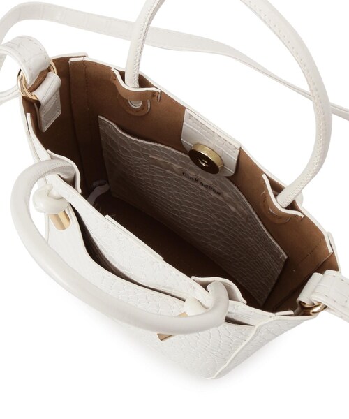 pink adobe(ピンクアドベ)の「◆結びハンドルミニショルダー(ショルダーバッグ・レディース・ブラック/シルバー/キャメル/グレー系/アイボリー系・00)」の8枚目の写真