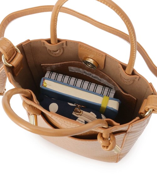 pink adobe(ピンクアドベ)の「◆結びハンドルミニショルダー(ショルダーバッグ・レディース・ブラック/シルバー/キャメル/グレー系/アイボリー系・00)」の17枚目の写真