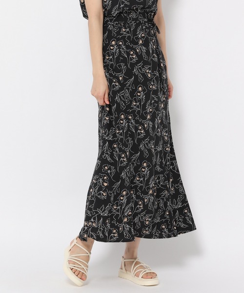 mysty woman（ミスティウーマン）の「サマーセンガキマーメイドスカート 951754（スカート・レディース・オフホワイト/ブラック/オレンジ・FREE）」の3枚目の写真