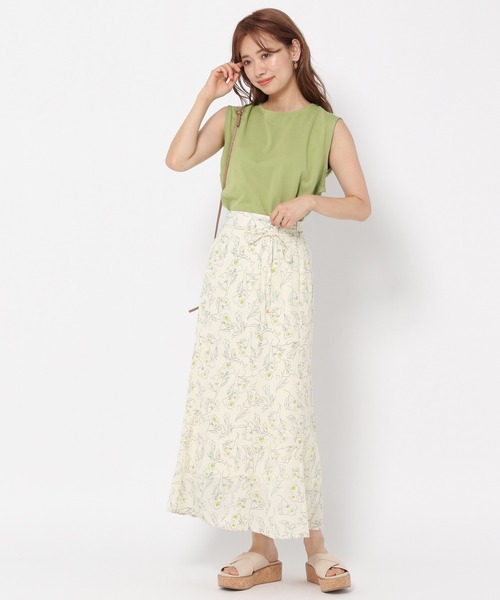 mysty woman（ミスティウーマン）の「サマーセンガキマーメイドスカート 951754（スカート・レディース・オフホワイト/ブラック/オレンジ・FREE）」の16枚目の写真