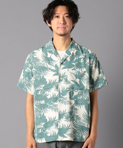 NOLLEY'S goodman（ノーリーズグッドマン）の「総柄 オープンカラーシャツ アロハシャツ UNISEX（シャツ/ブラウス・メンズ・グリーン系その他/ホワイト系その他5/ブラック系その他5/ブルー系その他7・SMALL/MEDIUM/LARGE）」の22枚目の写真