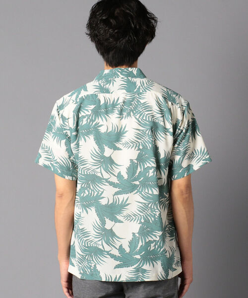 NOLLEY'S goodman（ノーリーズグッドマン）の「総柄 オープンカラーシャツ アロハシャツ UNISEX（シャツ/ブラウス・メンズ・グリーン系その他/ホワイト系その他5/ブラック系その他5/ブルー系その他7・SMALL/MEDIUM/LARGE）」の10枚目の写真