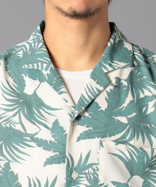 NOLLEY'S goodman（ノーリーズグッドマン）の「総柄 オープンカラーシャツ アロハシャツ UNISEX（シャツ/ブラウス・メンズ・グリーン系その他/ホワイト系その他5/ブラック系その他5/ブルー系その他7・SMALL/MEDIUM/LARGE）」の17枚目の写真