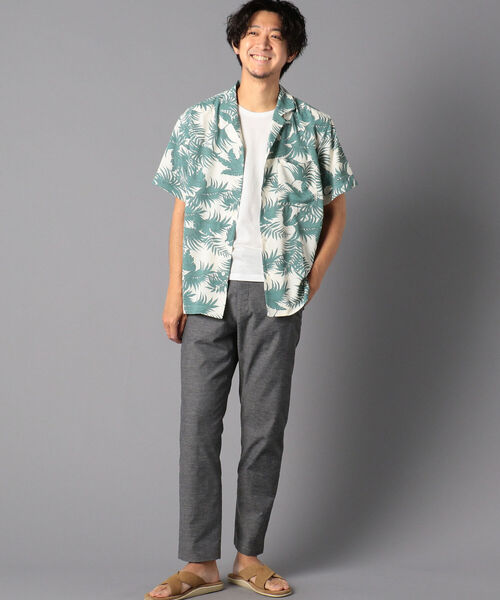 NOLLEY'S goodman（ノーリーズグッドマン）の「総柄 オープンカラーシャツ アロハシャツ UNISEX（シャツ/ブラウス・メンズ・グリーン系その他/ホワイト系その他5/ブラック系その他5/ブルー系その他7・SMALL/MEDIUM/LARGE）」の18枚目の写真