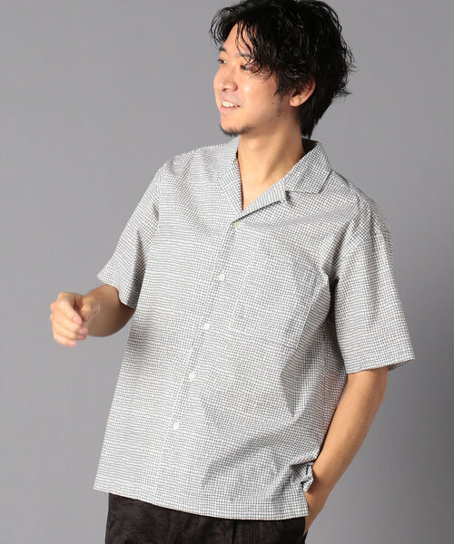 NOLLEY'S goodman（ノーリーズグッドマン）の「総柄 オープンカラーシャツ アロハシャツ UNISEX（シャツ/ブラウス・メンズ・グリーン系その他/ホワイト系その他5/ブラック系その他5/ブルー系その他7・SMALL/MEDIUM/LARGE）」の21枚目の写真