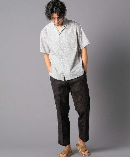 NOLLEY'S goodman（ノーリーズグッドマン）の「総柄 オープンカラーシャツ アロハシャツ UNISEX（シャツ/ブラウス・メンズ・グリーン系その他/ホワイト系その他5/ブラック系その他5/ブルー系その他7・SMALL/MEDIUM/LARGE）」の16枚目の写真