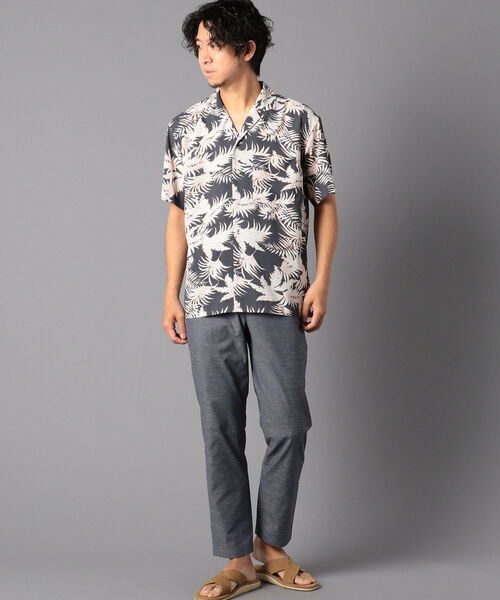 NOLLEY'S goodman（ノーリーズグッドマン）の「総柄 オープンカラーシャツ アロハシャツ UNISEX（シャツ/ブラウス・メンズ・グリーン系その他/ホワイト系その他5/ブラック系その他5/ブルー系その他7・SMALL/MEDIUM/LARGE）」の14枚目の写真