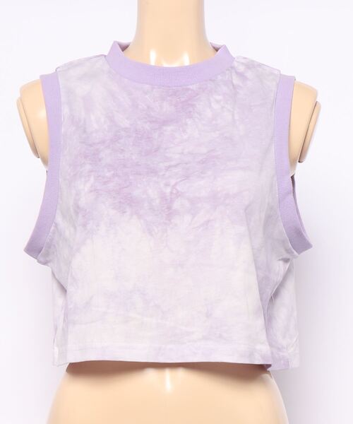 FIG&VIPER（フィグアンドバイパー）の「タイダイショートタンク（タンクトップ・レディース・ブラック/パープル/グレー/ピンク・FREE）」の12枚目の写真