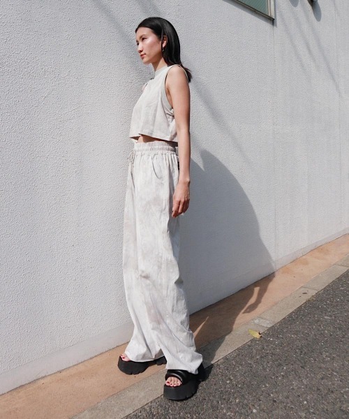 FIG&VIPER（フィグアンドバイパー）の「タイダイショートタンク（タンクトップ・レディース・ブラック/パープル/グレー/ピンク・FREE）」の11枚目の写真