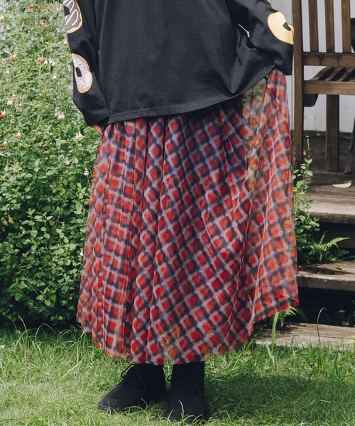 MILKFED.（ミルクフェド）の「TULLE SKIRT（スカート・レディース・ライトグレー/ブラック/レッド/マルチ・ONE SIZE）」の3枚目の写真