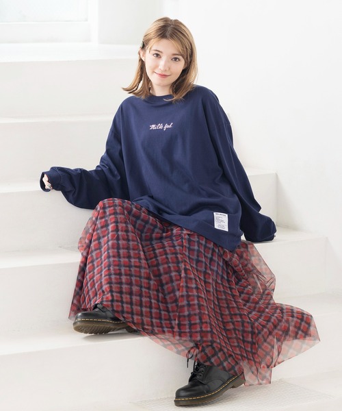 MILKFED.（ミルクフェド）の「TULLE SKIRT（スカート・レディース・ライトグレー/ブラック/レッド/マルチ・ONE SIZE）」の9枚目の写真