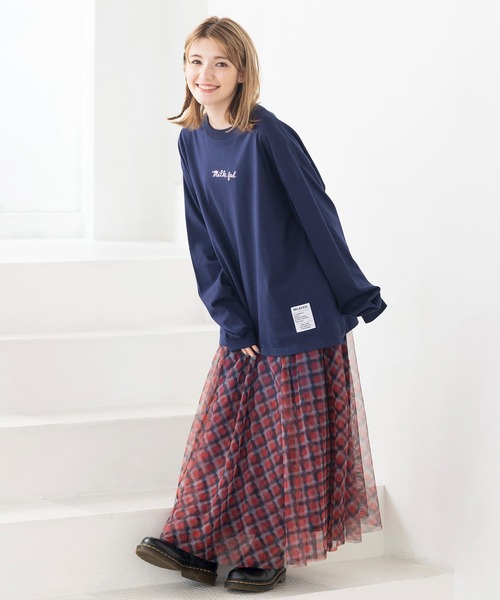 MILKFED.（ミルクフェド）の「TULLE SKIRT（スカート・レディース・ライトグレー/ブラック/レッド/マルチ・ONE SIZE）」の8枚目の写真