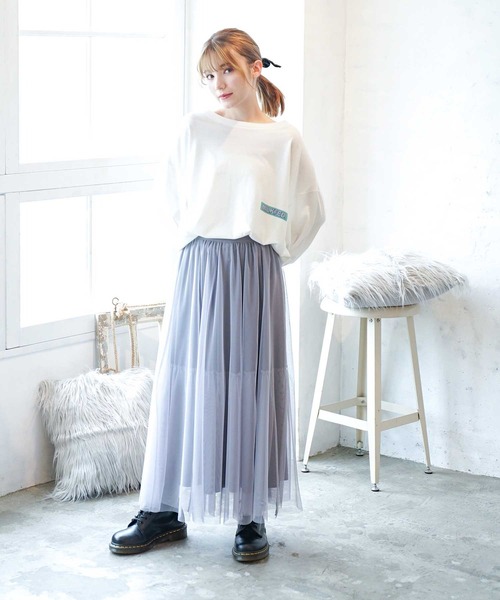 MILKFED.（ミルクフェド）の「TULLE SKIRT（スカート・レディース・ライトグレー/ブラック/レッド/マルチ・ONE SIZE）」の22枚目の写真