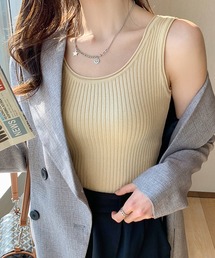 MAISON BREEZE | 【MAISON BREEZE】カラーリブタンクトップ(タンクトップ)