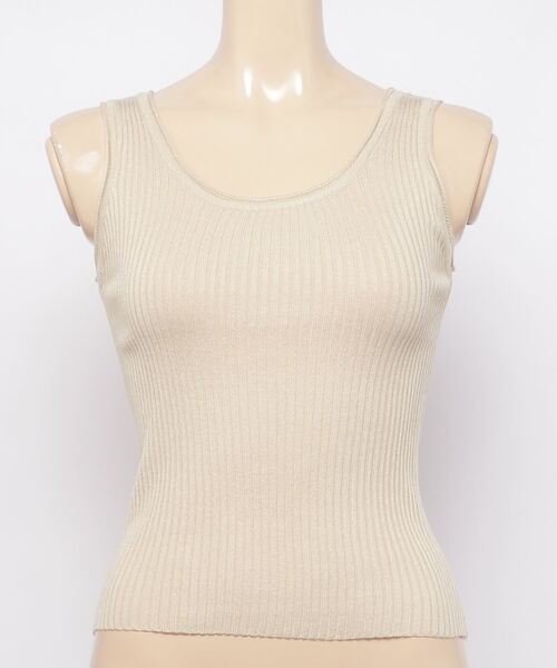 MAISON BREEZE（メゾンブリーズ）の「【MAISON BREEZE】カラーリブタンクトップ（タンクトップ・レディース・ホワイト/チャコールグレー/ブラック/ベージュ/グリーン・FREE）」の9枚目の写真