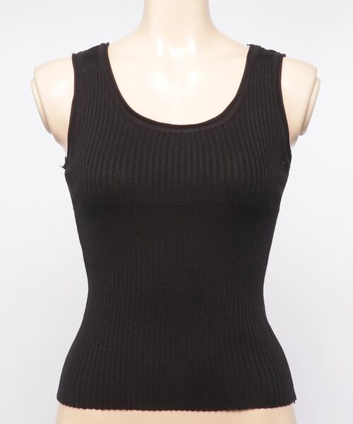 MAISON BREEZE（メゾンブリーズ）の「【MAISON BREEZE】カラーリブタンクトップ（タンクトップ・レディース・ホワイト/チャコールグレー/ブラック/ベージュ/グリーン・FREE）」の13枚目の写真