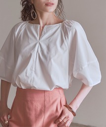 titivate | ﾊﾟﾌｽﾘｰﾌﾞｷｰﾈｯｸﾌﾞﾗｳｽ(シャツ/ブラウス)