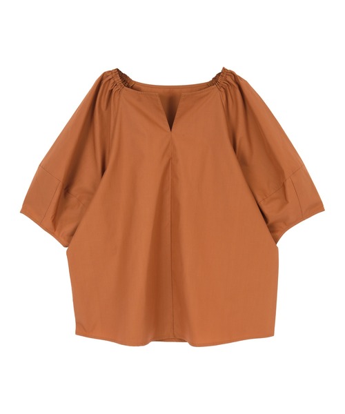 titivate(ティティベイト)の「パフスリーブキーネックブラウス(シャツ/ブラウス・レディース・ブラック/パープル/ブラウン/オフホワイト・F)」の7枚目の写真